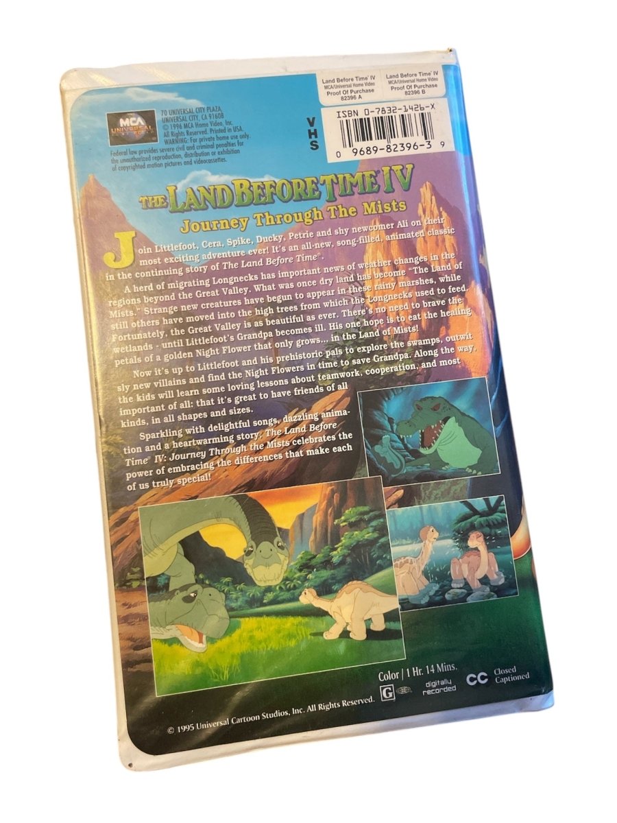1990s The Land Before Time Time IV VHS - VHS - ThrowbackBuys - Shiznit