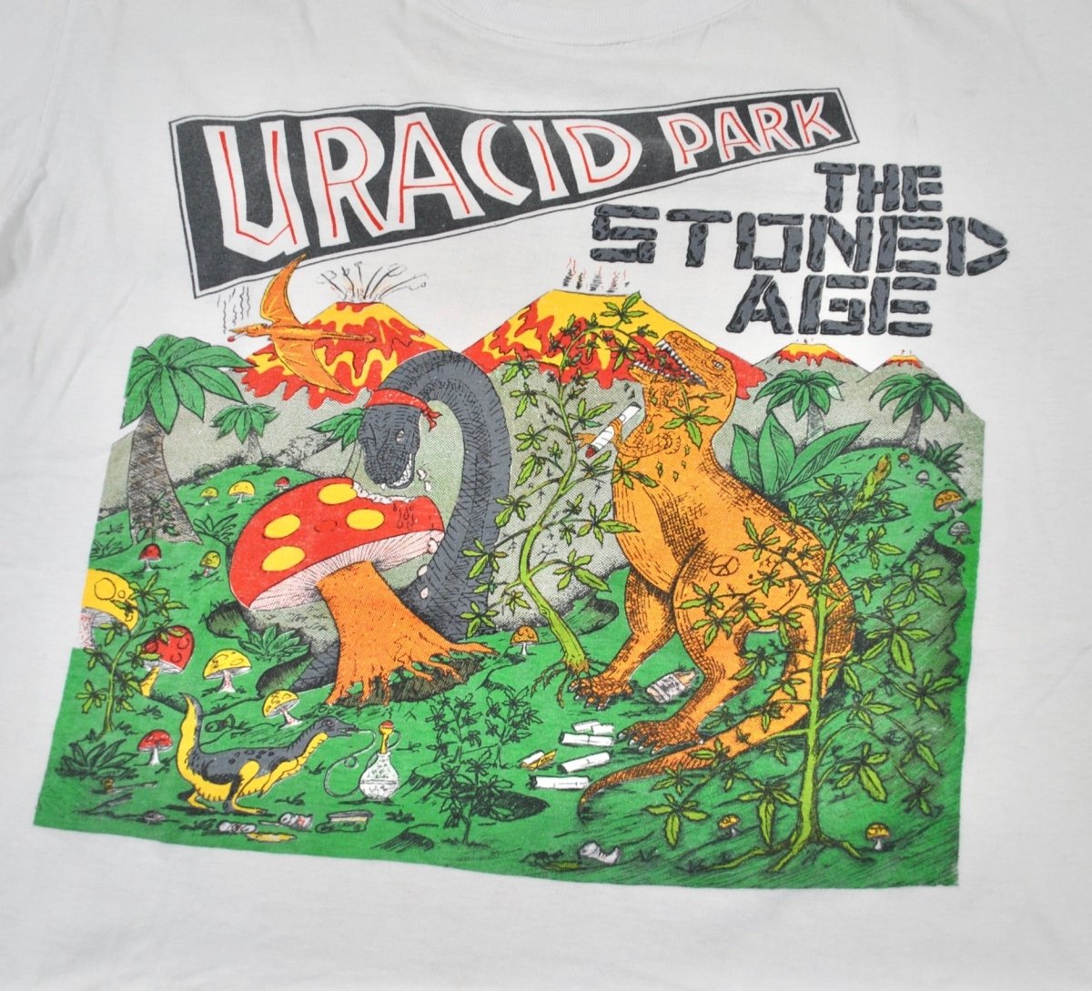 1990s - Universal: Jurassic Park The Stoned Age Tour Shirt - Large - T-Shirts - ThrowbackBuys -Yesterday's Attic
