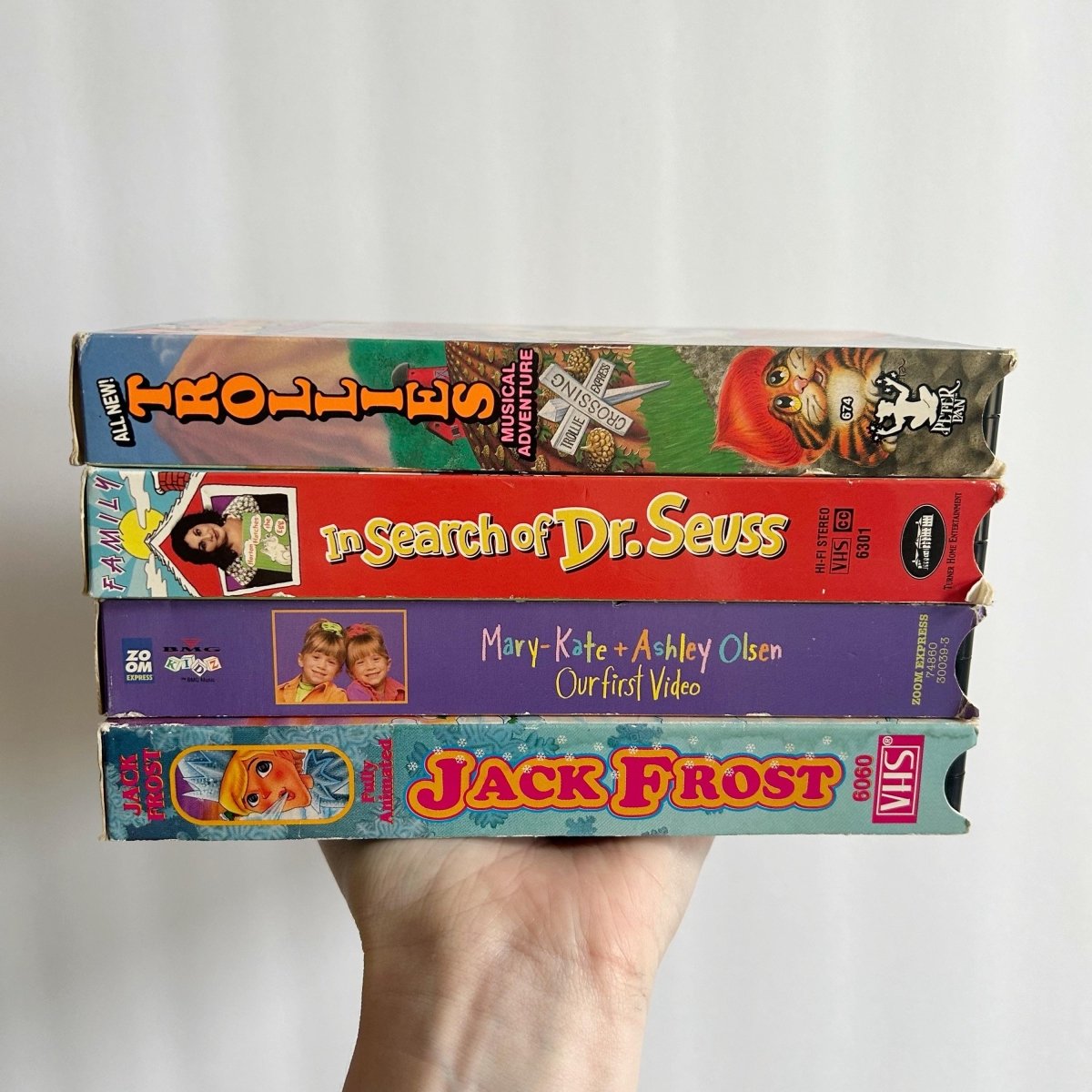 1990's VHS Tapes Trollies Mary - Kate and Ashley Jack Frost Dr Seuss - Movies - ThrowbackBuys - NostalgicEpisodes