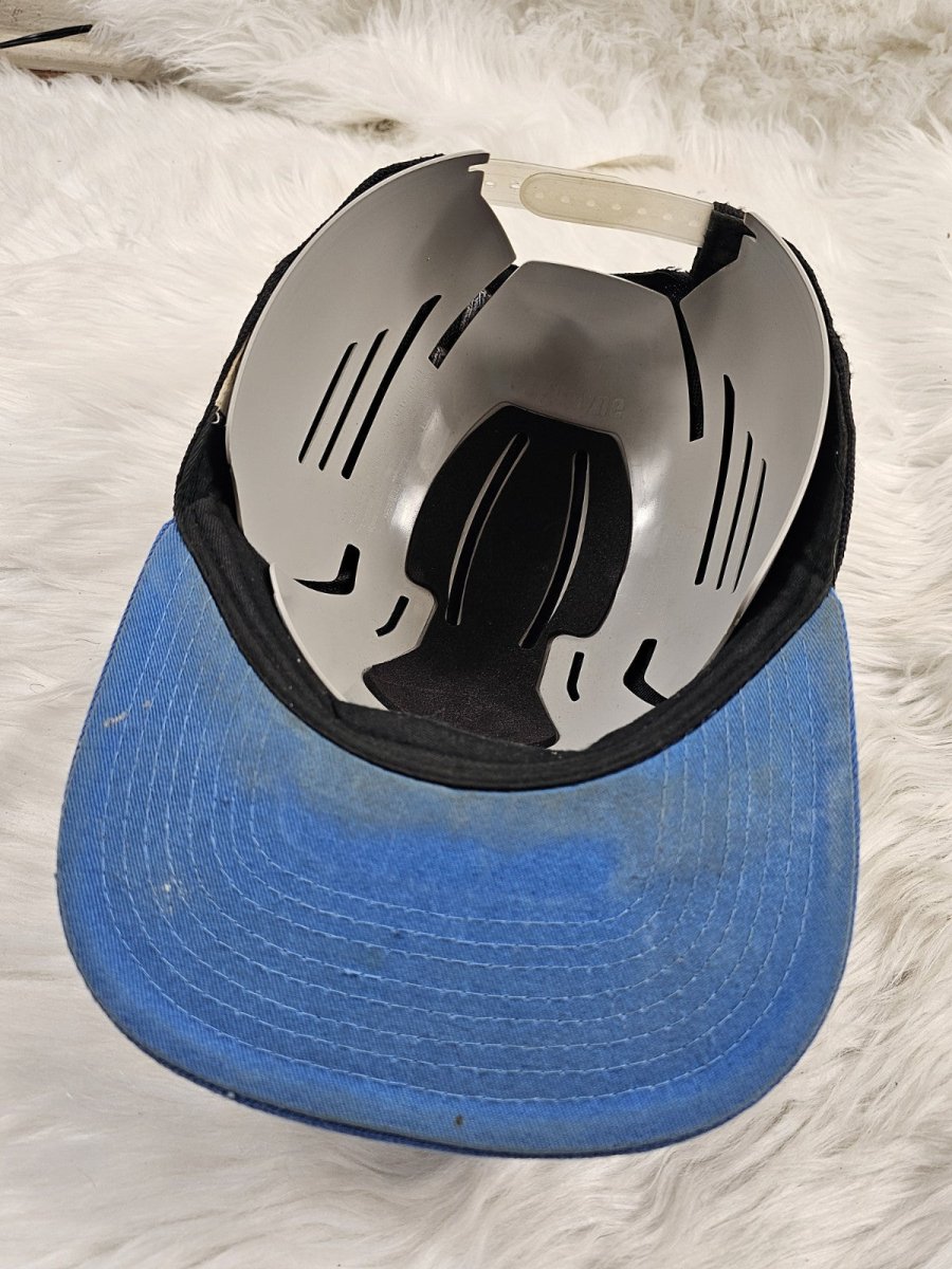 1990s - Warner Bros Space Jam Snapback Hat Black Blue Metallic Logo - Hats - ThrowbackBuys - The Thrifty Gypsyy Shop