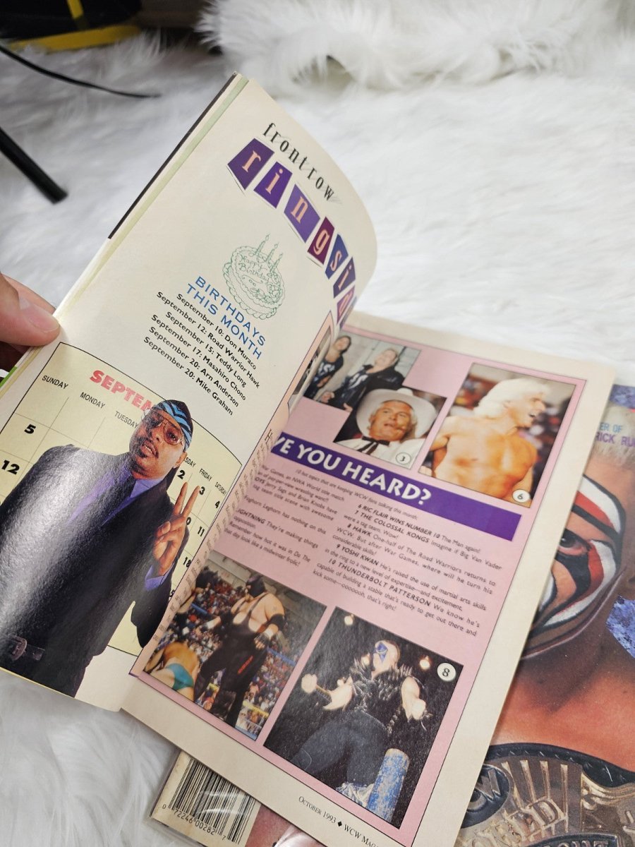 1990s - WCW Magazine Bundle: Rick Flair, Ron Simmons, Sting, WWF NWA Top Stars Brawl - Magazines - ThrowbackBuys - The Thrifty Gypsyy Shop