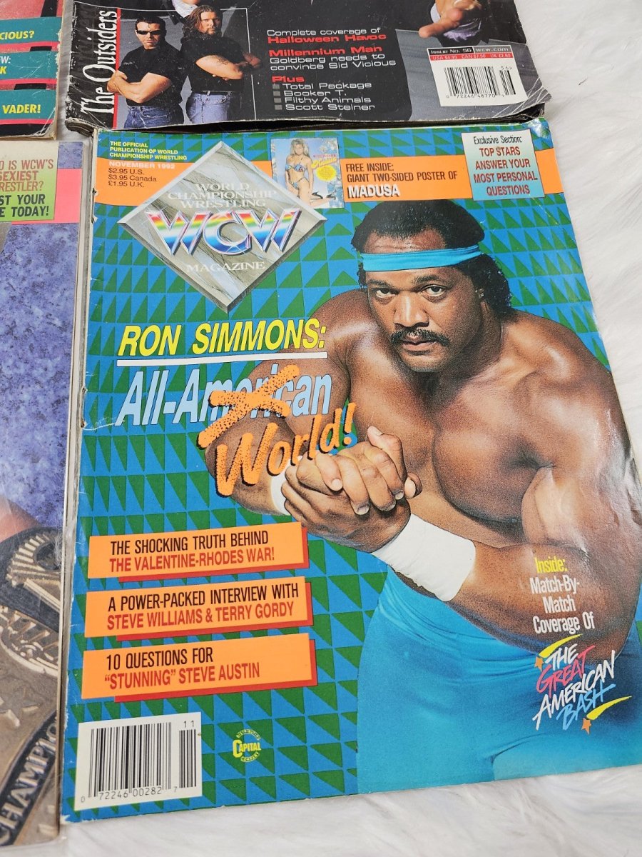 1990s - WCW Magazine Bundle: Rick Flair, Ron Simmons, Sting, WWF NWA Top Stars Brawl - Magazines - ThrowbackBuys - The Thrifty Gypsyy Shop