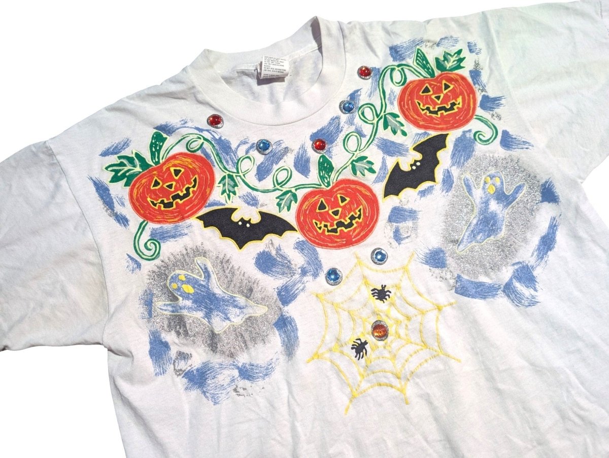 1990s 'Wet Paint' Halloween T-Shirt - T-Shirts - ThrowbackBuys - Shiznit