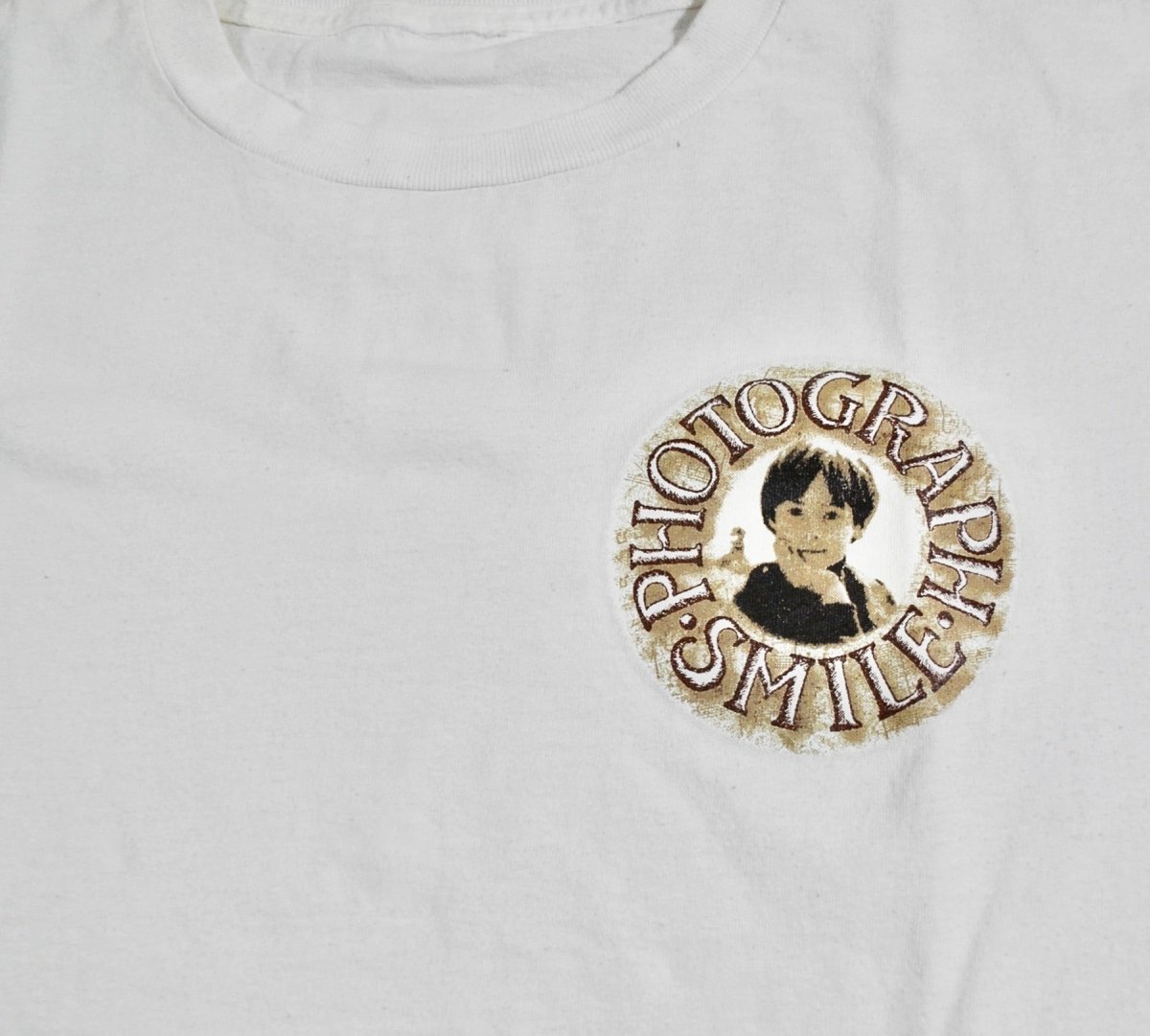 1990s - Yesterday's Attic: Julia Lennon Photograph Smile Album Shirt - Large - T-Shirts - ThrowbackBuys -Yesterday's Attic
