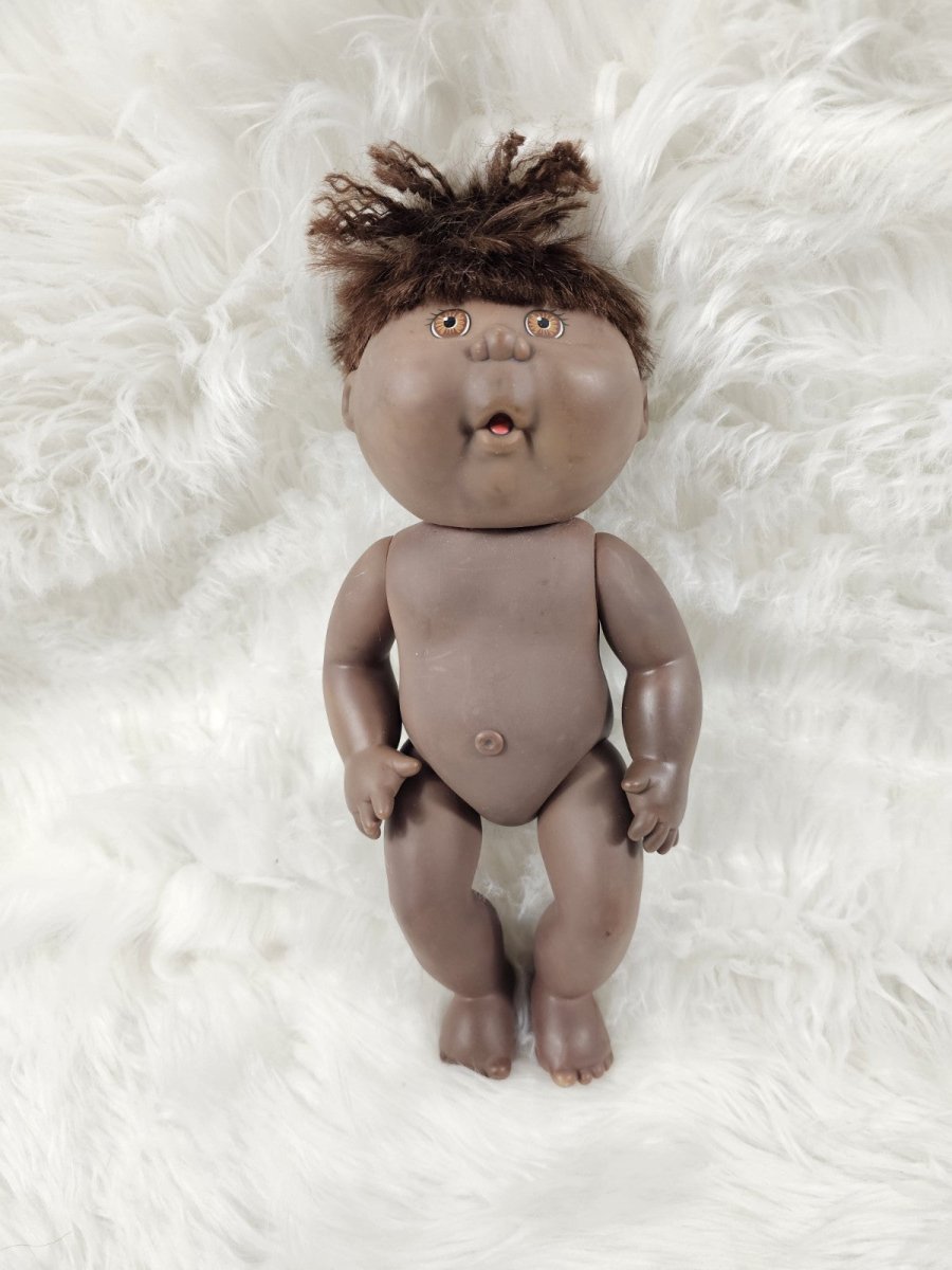 1991 - Cabbage Patch Kids DOLL Bath Time, Purple Signature Hard Mold - Dolls - ThrowbackBuys - The Thrifty Gypsyy Shop