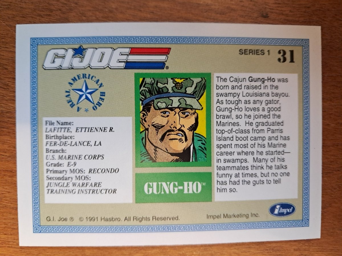 1991 Gung - Ho G.I. Joe A Real American Hero Trading Card Impel - Trading Cards - ThrowbackBuys - Retrotoyz&gamez87