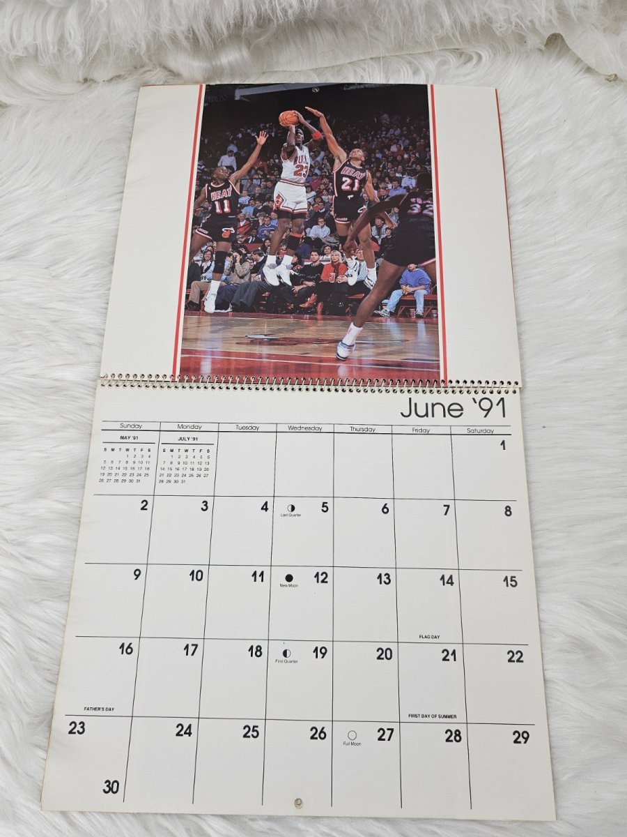 1991 - Michael Jordan Calendar - Reuse in 2030 & 2041 - Sports Memorabilia - ThrowbackBuys - The Thrifty Gypsyy Shop