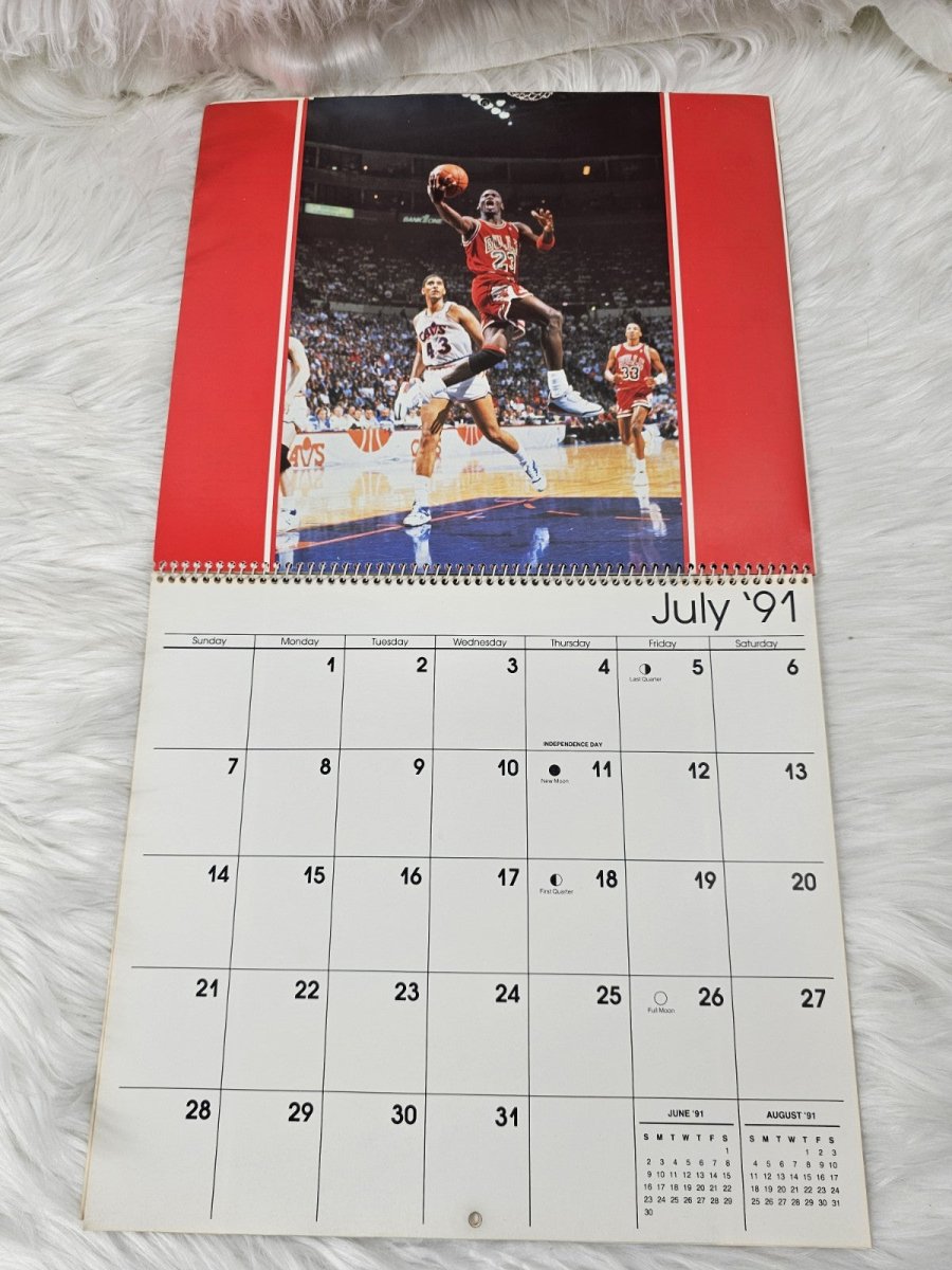 1991 - Michael Jordan Calendar - Reuse in 2030 & 2041 - Sports Memorabilia - ThrowbackBuys - The Thrifty Gypsyy Shop