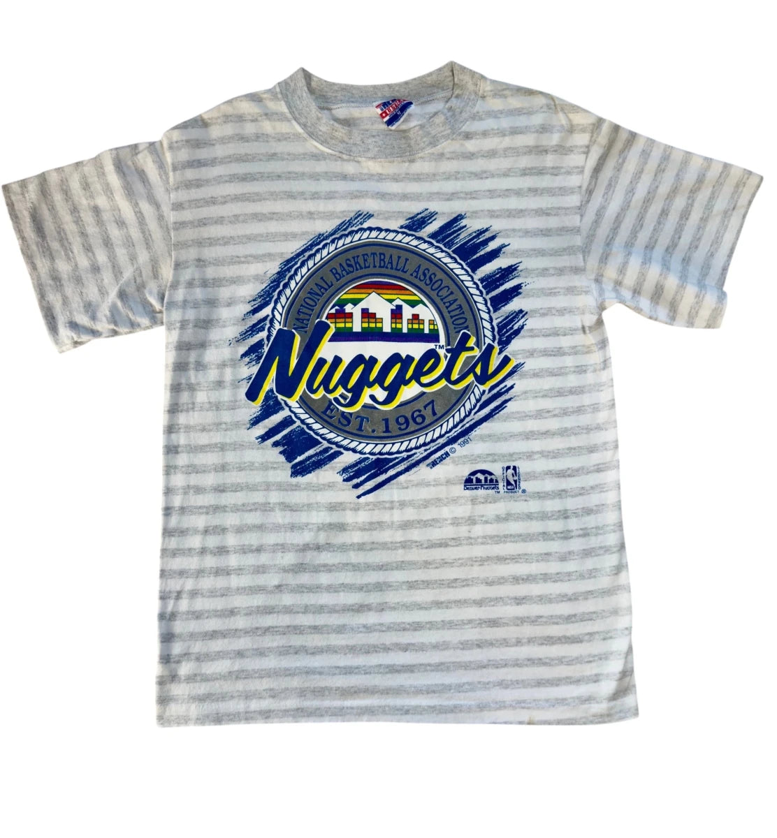 1991 - NBA Vintage Denver Nuggets T-Shirt, Size M, Rare - T-Shirts - ThrowbackBuys - SuperRetroPod