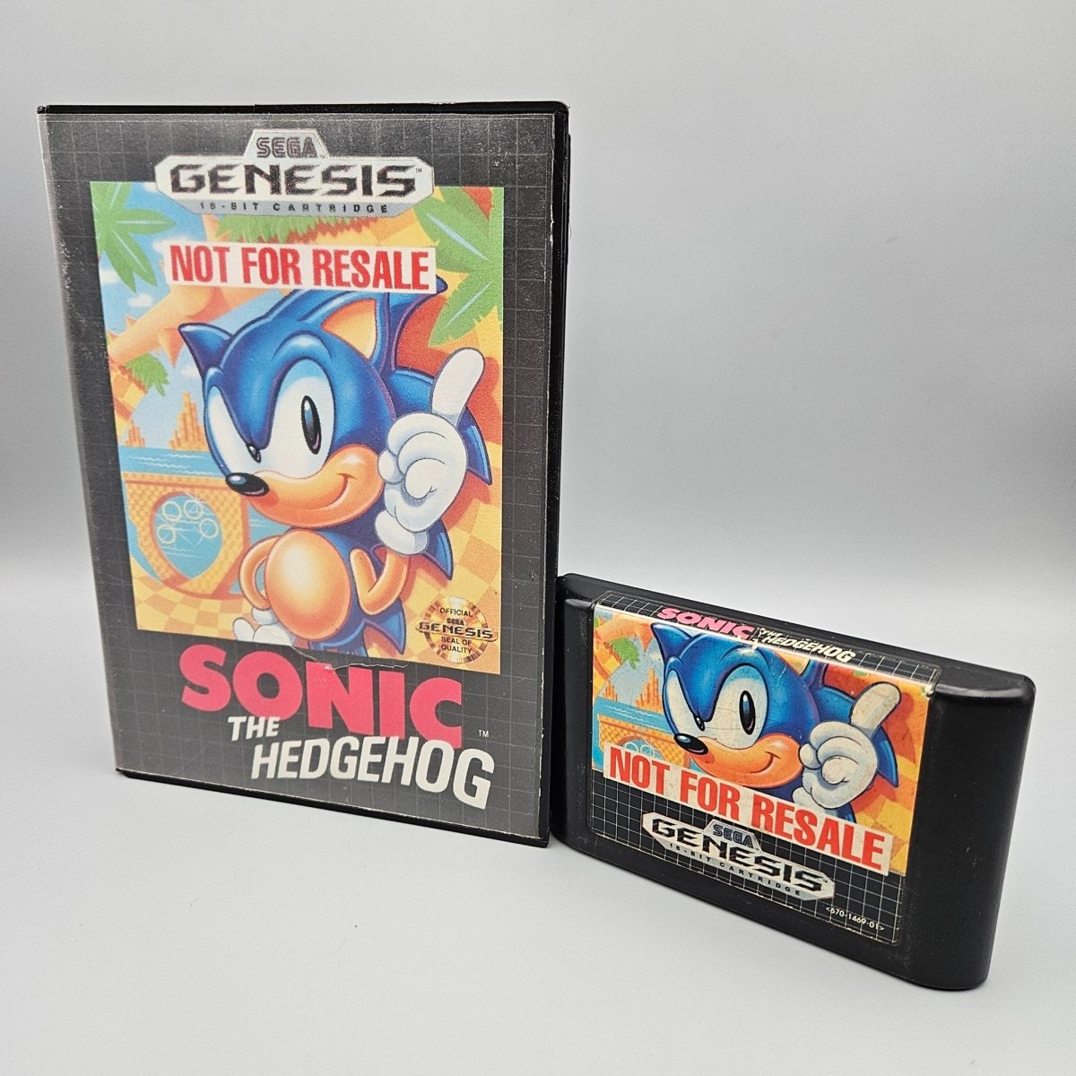 1991 - Sega Genesis: Sonic the Hedgehog [Not for Resale] No Manual - Video Games - ThrowbackBuys - Pinnaclecollectibles