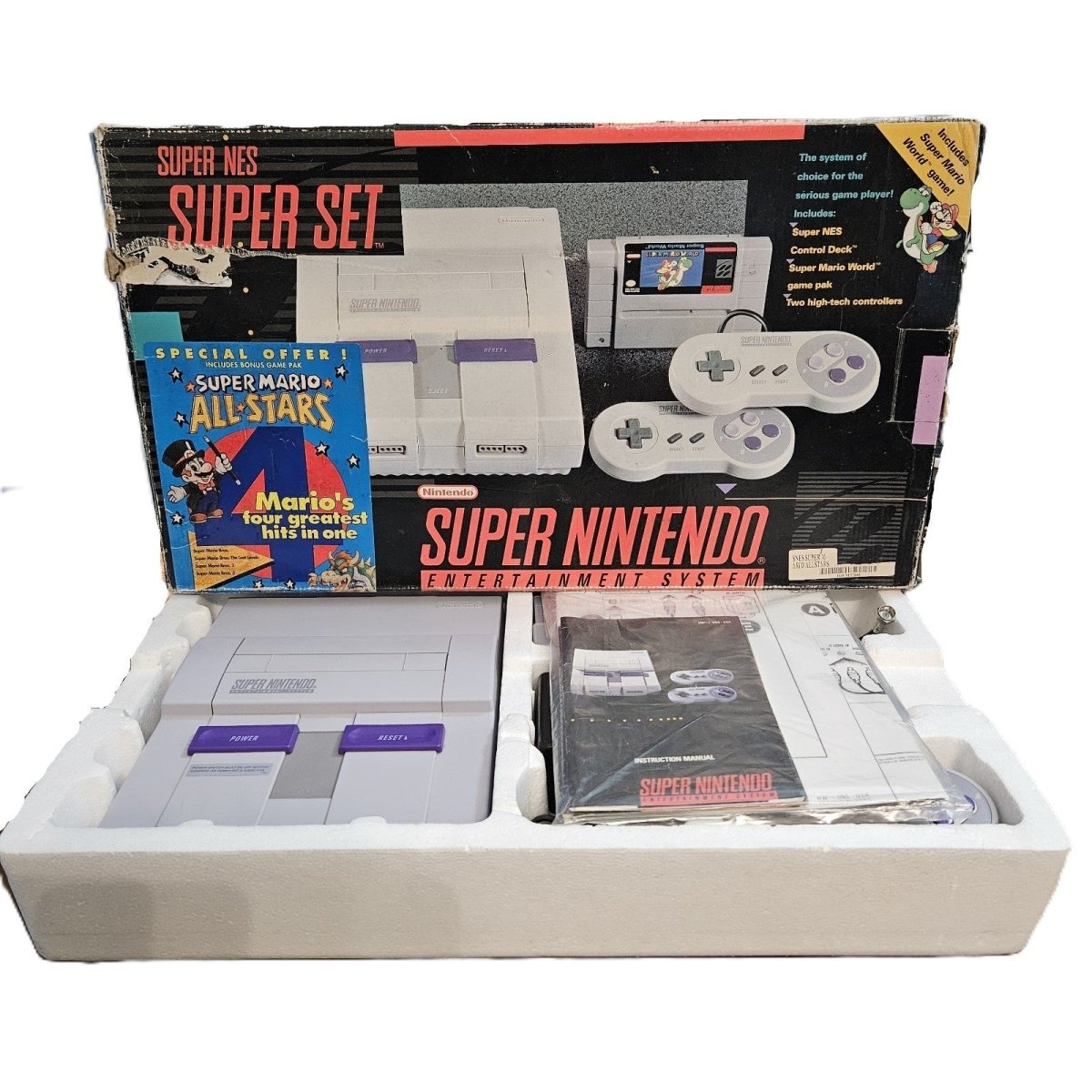 1991 – Super Nintendo: Console Super Set with Mario All - Stars - Home Game Consoles - ThrowbackBuys - Pinnaclecollectibles