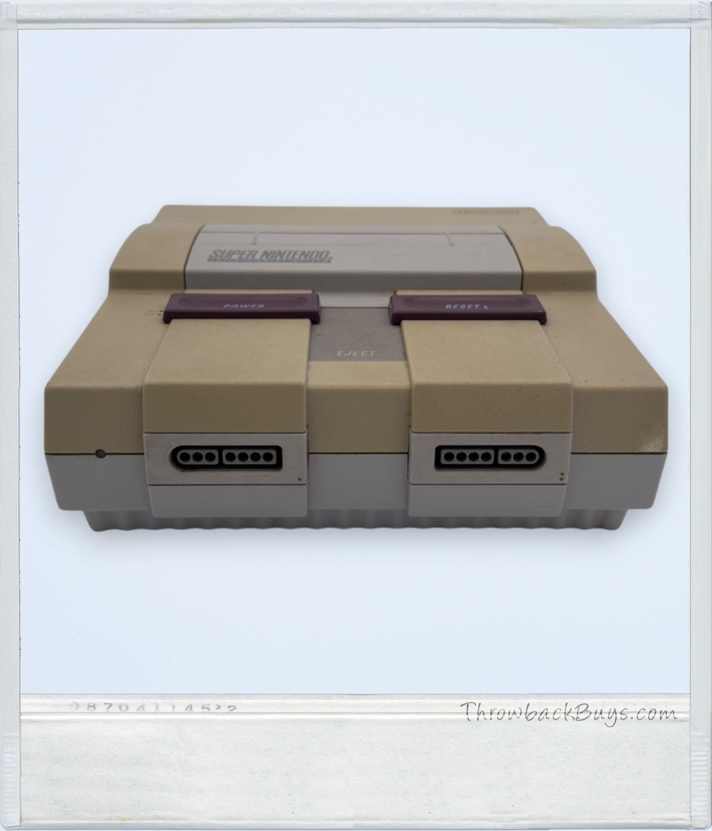 1991 - Super Nintendo w/Two Games (Super Mario World, Krusty's Super Fun House) - Home Game Consoles - ThrowbackBuys - ThrowbackBuys