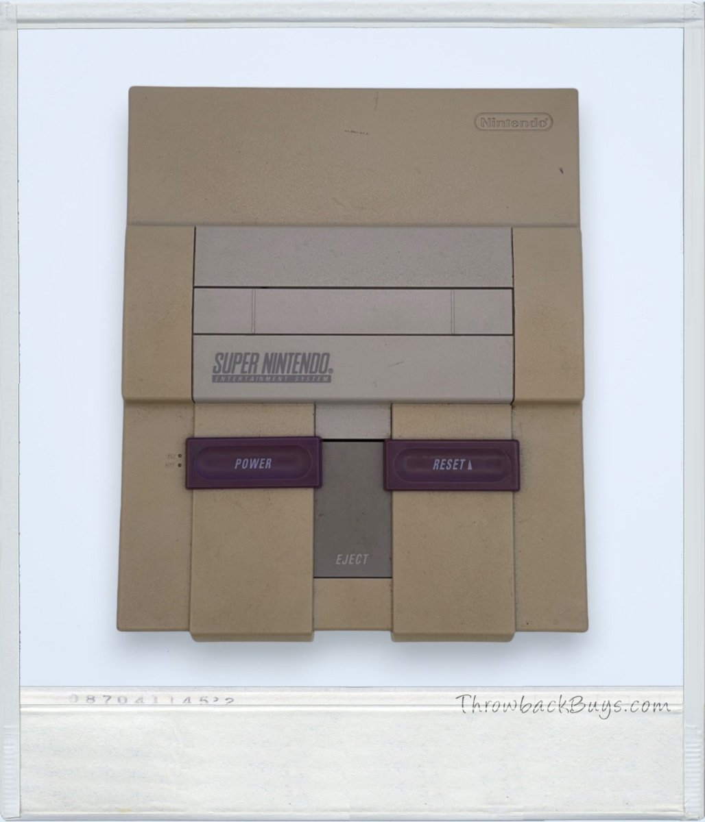 1991 - Super Nintendo w/Two Games (Super Mario World, Krusty's Super Fun House) - Home Game Consoles - ThrowbackBuys - ThrowbackBuys