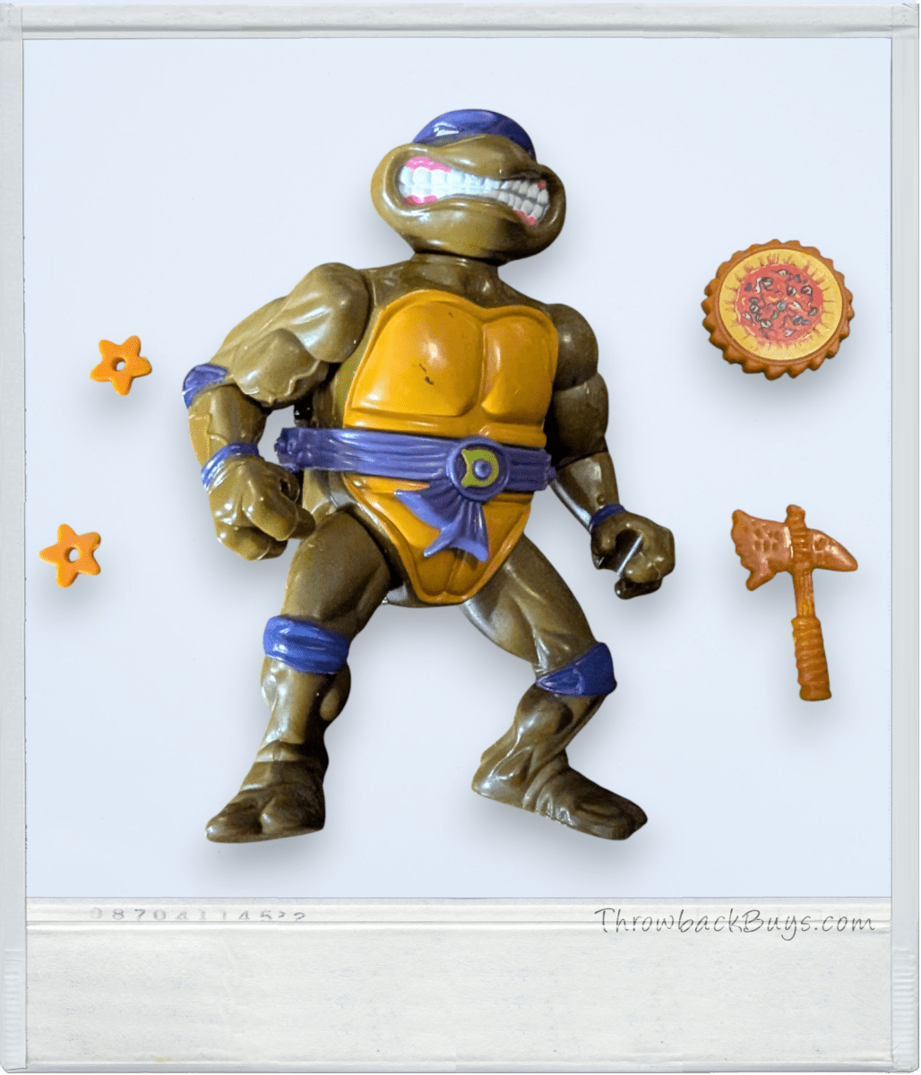 1991 - TMNT Action Figure - Donatello (w/ Storage Shell) (Nearly Complete) - Action Figures & Collectibles - ThrowbackBuys - Slaqr Retro Gaming & Collectibles