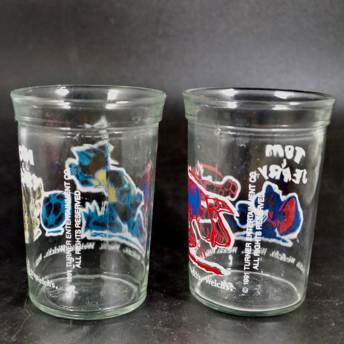 1991 Tom and Jerry glasses - Collectible Cups - ThrowbackBuys - Our Time Warp