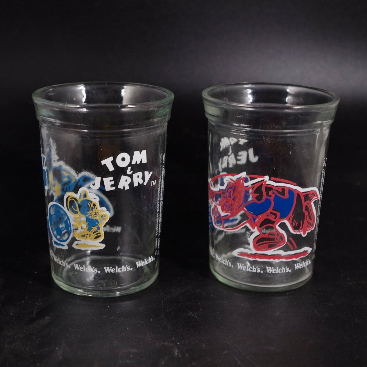 1991 Tom and Jerry glasses - Collectible Cups - ThrowbackBuys - Our Time Warp