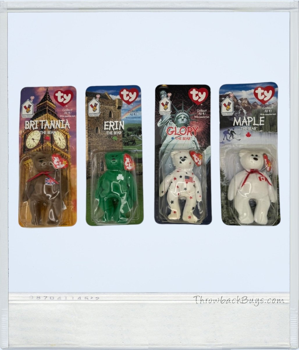 1991 - TY Beanie Babies McDonald's International Collector's Set of 4 - RARE - Collectible Toys - ThrowbackBuys - ThrowbackBuys