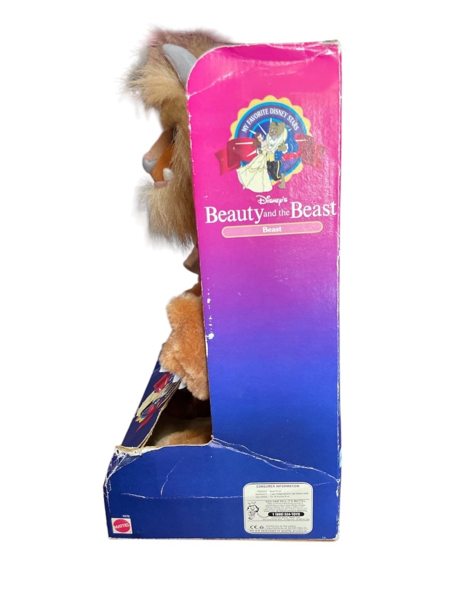 1992 Beauty and The Beast Mattel 14" 'Beast' Plush in Box - Dolls - ThrowbackBuys - Shiznit