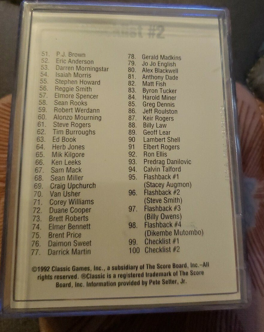 1992 Classic Draft Picks Complete Set 1 - 100 W/ Shaq - Trading Cards - ThrowbackBuys - Amanda's Awesome Finds