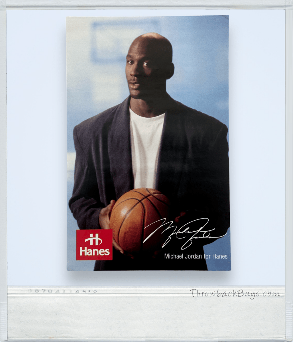 1992 - Michael Jordan for Hanes Collectible Poster 11" x 17" - Posters - ThrowbackBuys - ThrowbackBuys