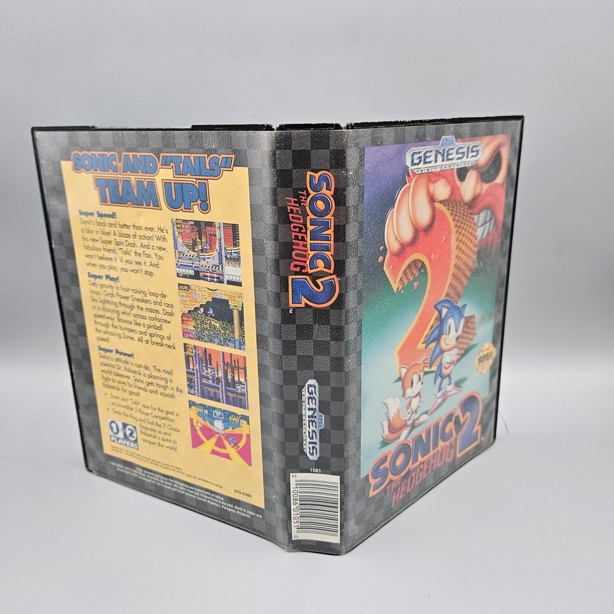 1992 - Sega Genesis: Sonic the Hedgehog 2 No Manual - Video Games - ThrowbackBuys - Pinnaclecollectibles