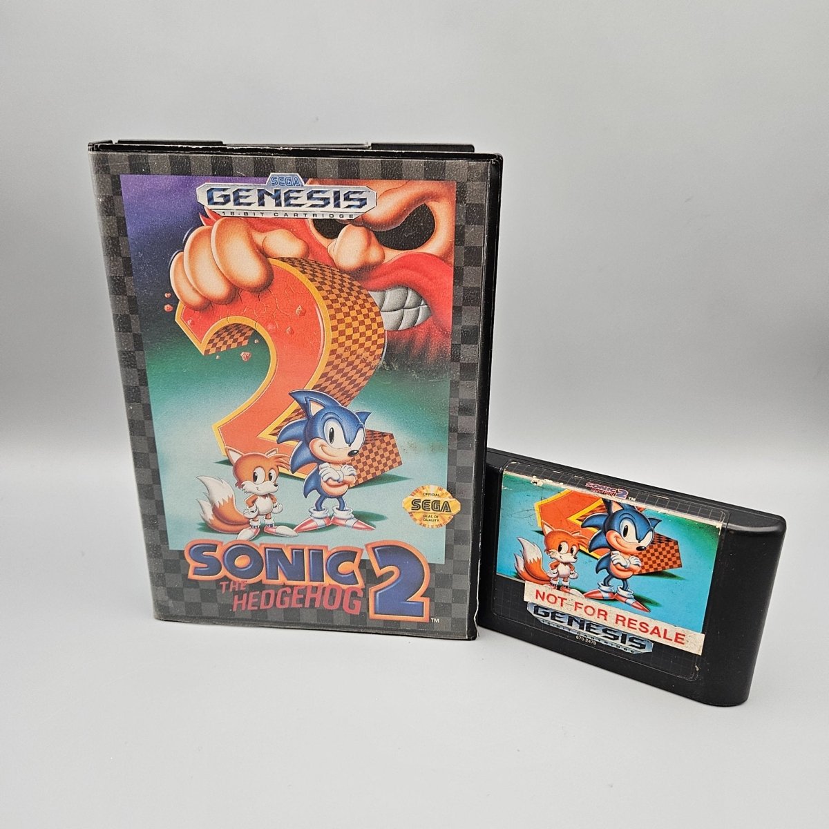 1992 - Sega Genesis: Sonic the Hedgehog 2 No Manual - Video Games - ThrowbackBuys - Pinnaclecollectibles