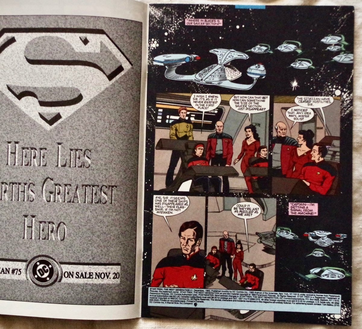 1992 StarTrek The ext Generation issue 41 - Comics - ThrowbackBuys - Our Time Warp