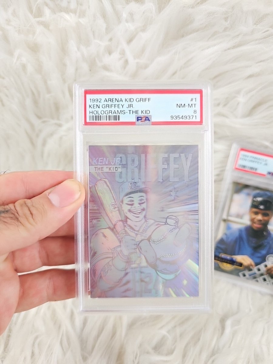 1992/94 - 2 Arena Kid Griff Ken Griffey Jr. Holograms The Kid 1 PSA 8 7.5 - Trading Cards - ThrowbackBuys - The Thrifty Gypsyy Shop