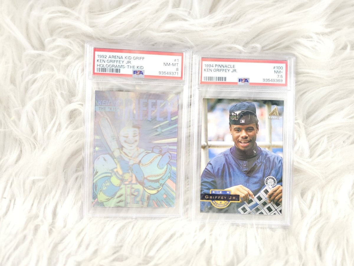1992/94 - 2 Arena Kid Griff Ken Griffey Jr. Holograms The Kid 1 PSA 8 7.5 - Trading Cards - ThrowbackBuys - The Thrifty Gypsyy Shop