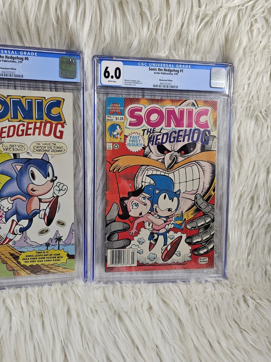 1993 - Archie Comics: Sonic the Hedgehog 0, 1, and 25 CGC Grading - Comics - ThrowbackBuys - The Thrifty Gypsyy Shop