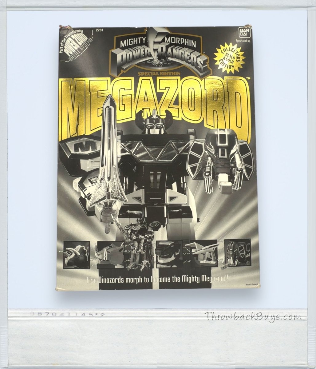 1993 - Bandai Mighty Morphin Power Rangers MEGAZORD: Collector's Black & Gold Edition - RARE - Collectible Toys - ThrowbackBuys - ThrowbackBuys