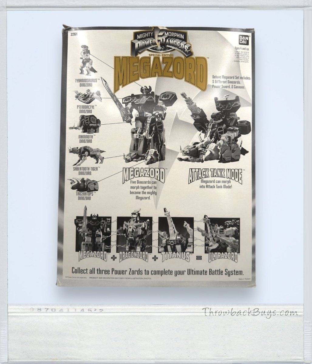 1993 - Bandai Mighty Morphin Power Rangers MEGAZORD: Collector's Black & Gold Edition - RARE - Collectible Toys - ThrowbackBuys - ThrowbackBuys