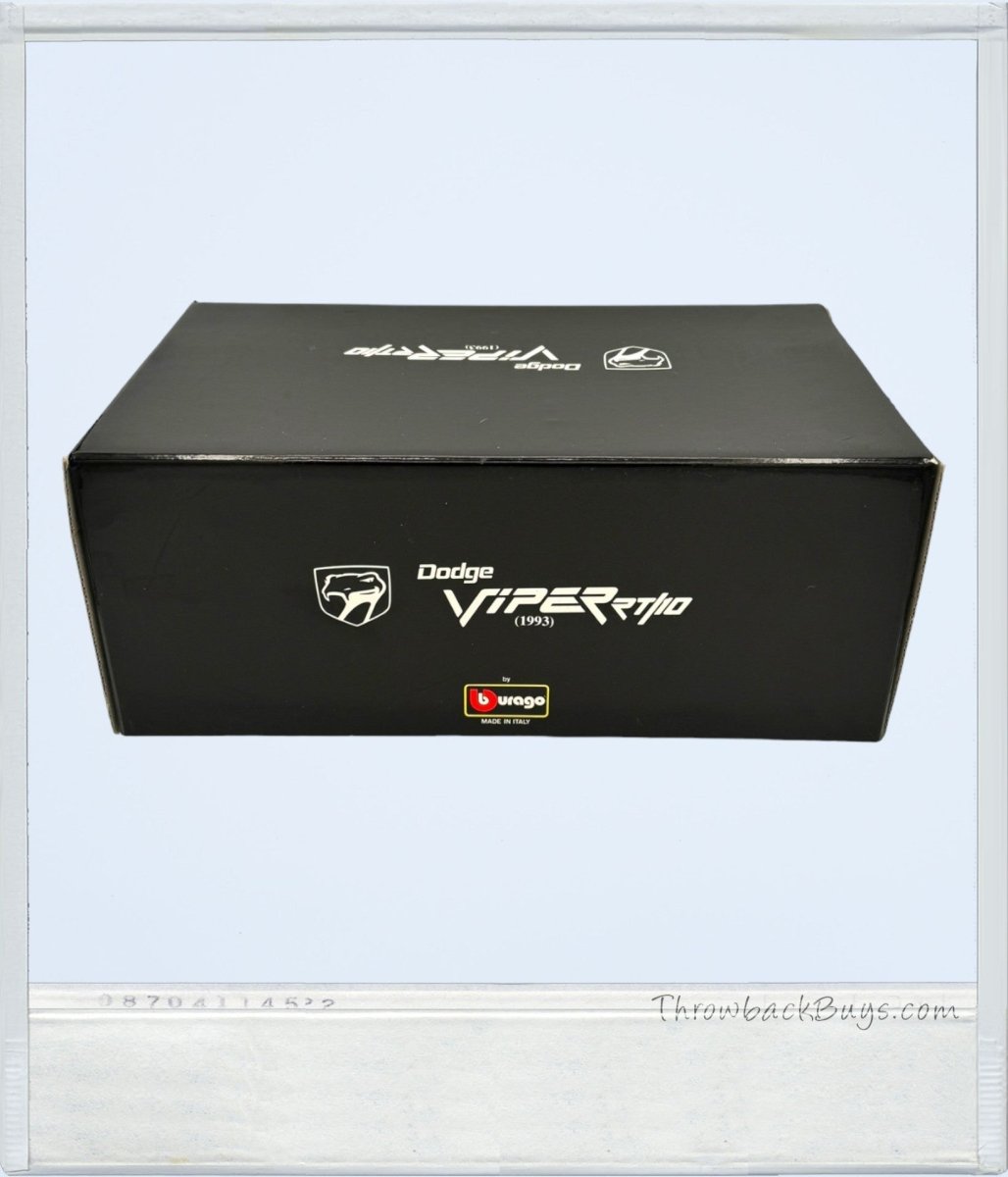 1993 - Bburago Dodge Viper RT/10 Toy Car Collectible - RARE - Collectible Toys - ThrowbackBuys - ThrowbackBuys