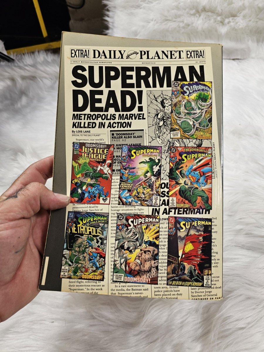 1993 - Death of Superman - TRADE PAPERBACK - 1ST PRINT (6.5/7.0) - Comics - ThrowbackBuys - The Thrifty Gypsyy Shop