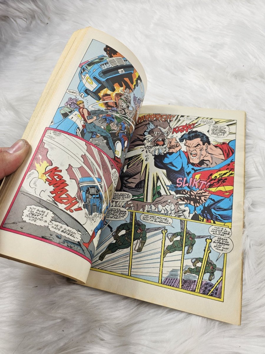 1993 - Death of Superman - TRADE PAPERBACK - 1ST PRINT (6.5/7.0) - Comics - ThrowbackBuys - The Thrifty Gypsyy Shop
