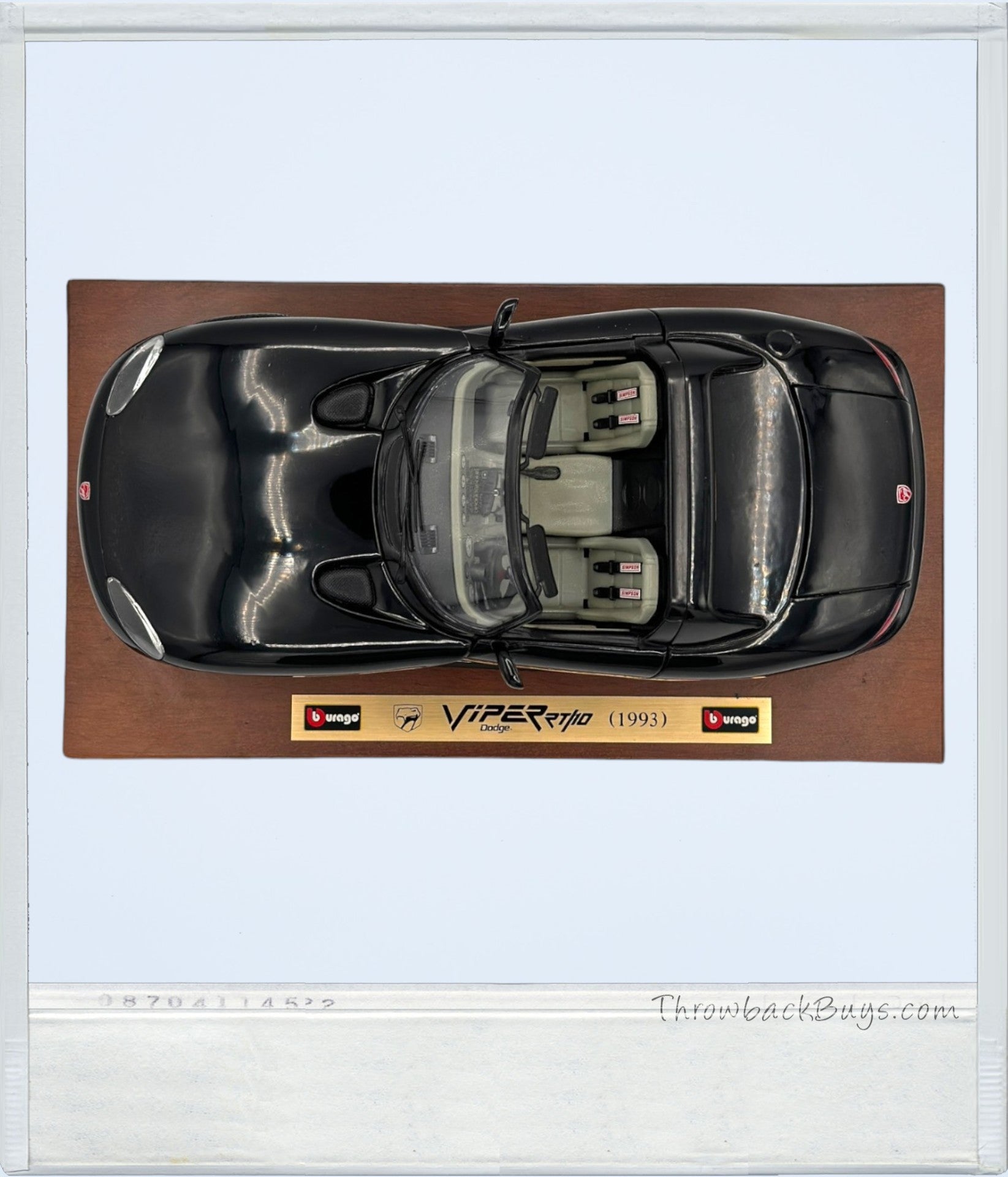 1993 - Bburago Dodge Viper RT/10 Toy Car Collectible - RARE Toy Collectables