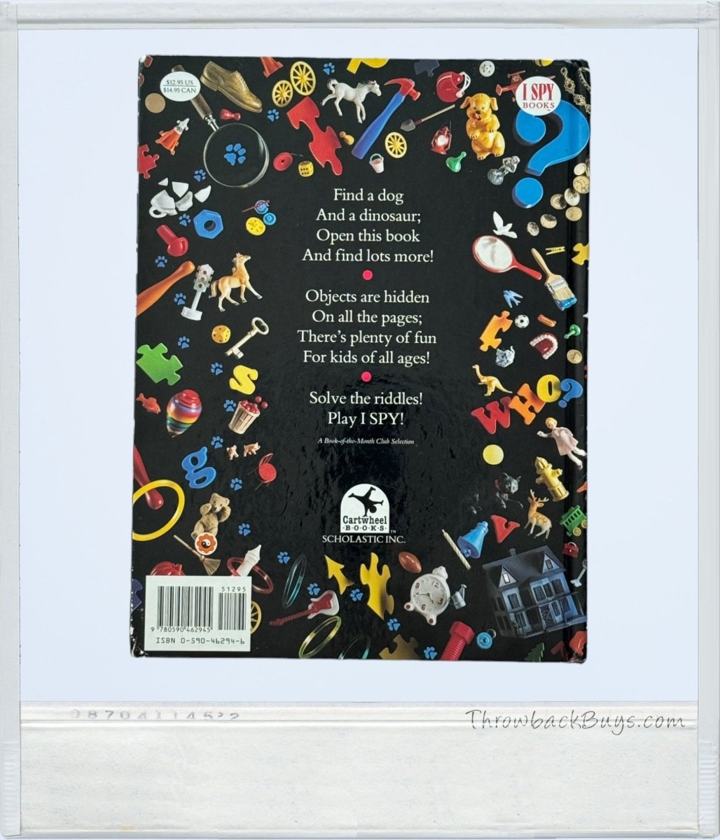 1993 - I Spy Mystery: A Book of Picture Riddles by Jean Marzollo & Walter Wick - Books - ThrowbackBuys - ThrowbackBuys