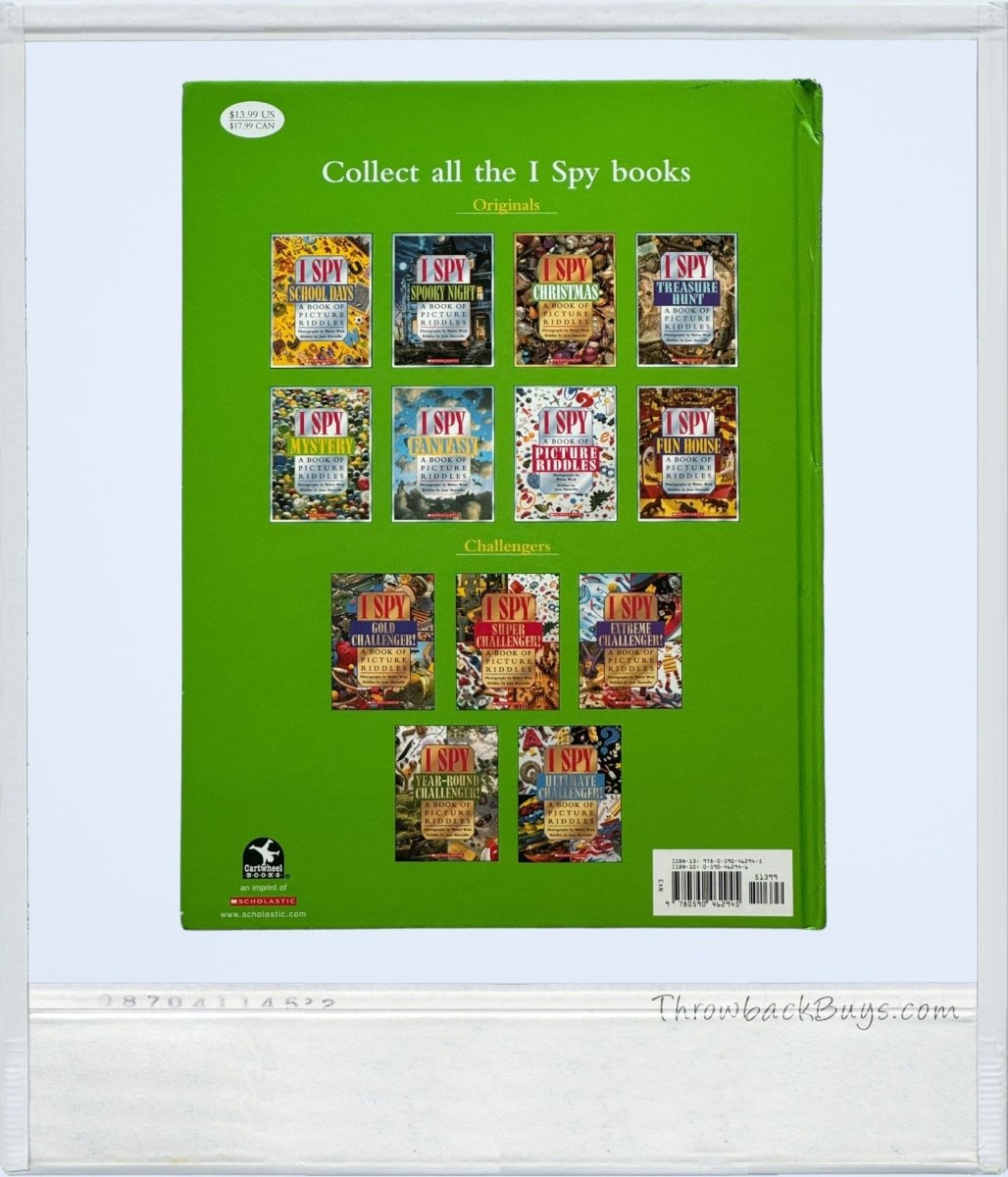 Throwback Riddle Words 1993 - I Spy Mystery: A Book of Picture Riddles by Jean Marzollo & Wal ...
