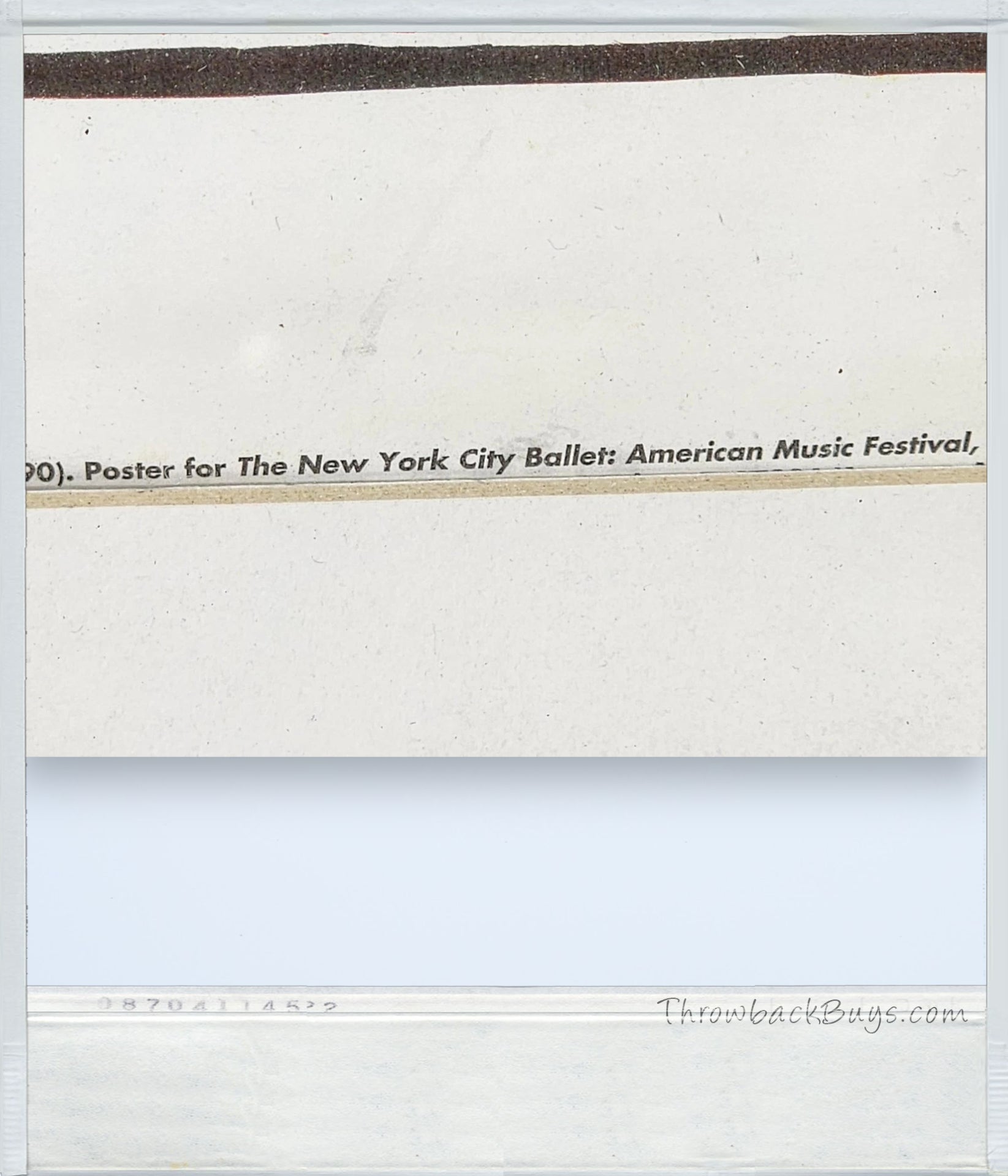 1993 - Keith Haring American Music Festival NYC Glass/Wood Framed Ballet Poster 21.5" x 20.5"