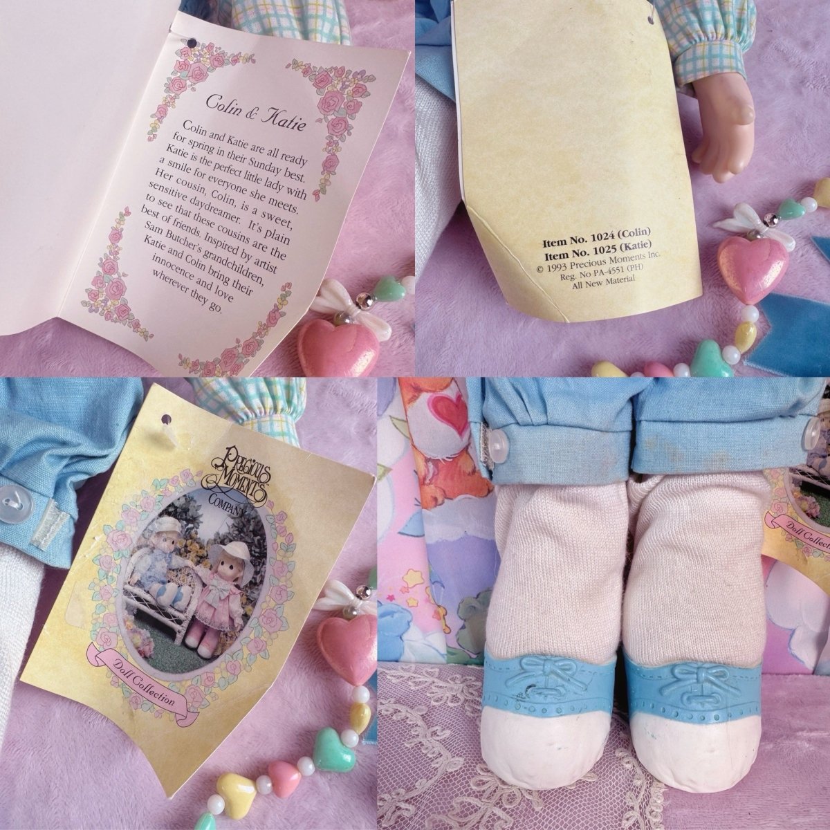 1993 - Precious Moments Doll: “Colin” 17” Plush Toy - Dolls - ThrowbackBuys - Starbunnyvintage