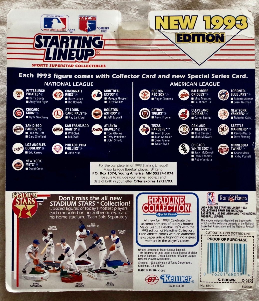 1993 Starting Lineup featuring players from Texas Rangers - Action Figures & Collectibles - ThrowbackBuys - Our Time Warp