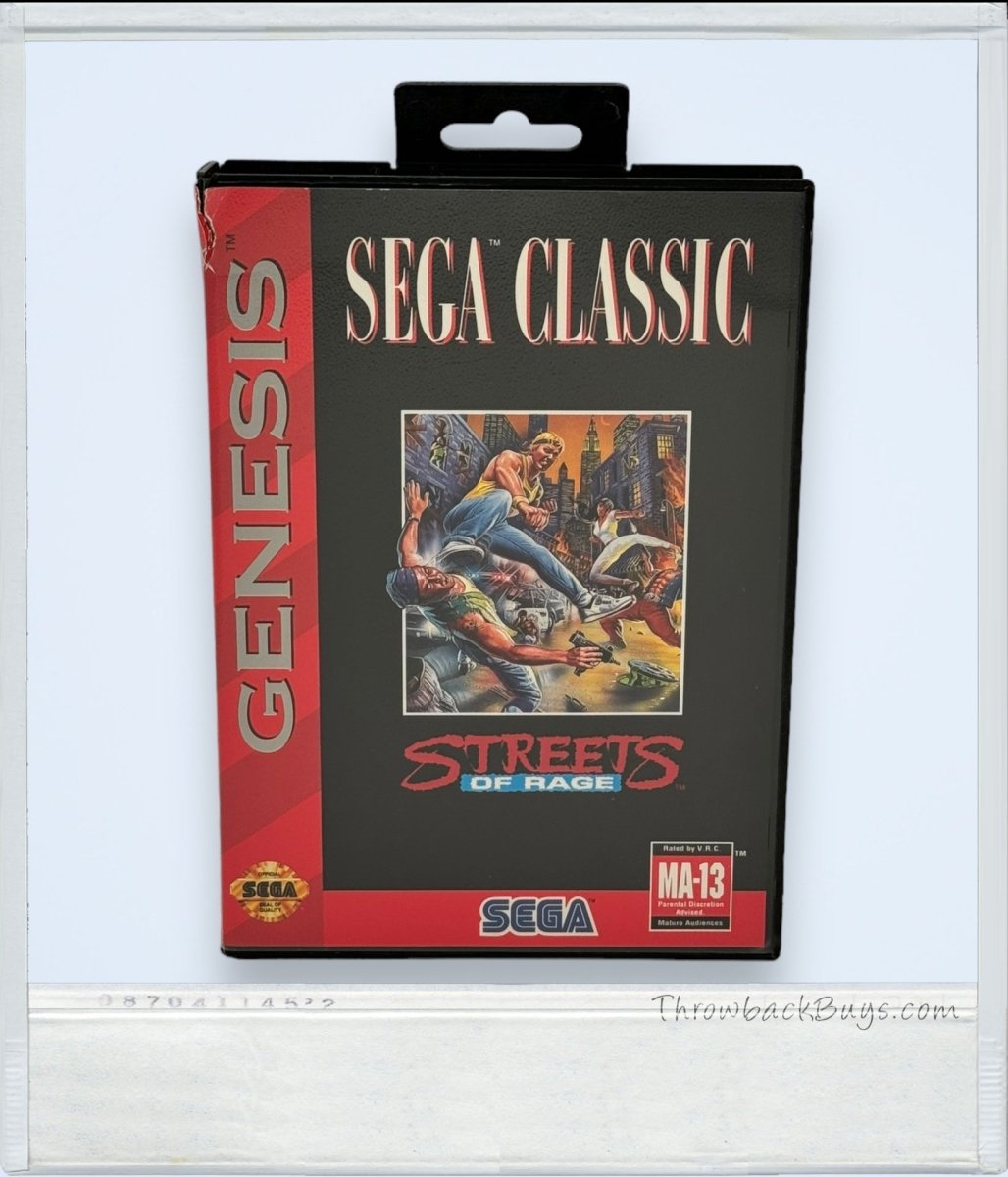 1993 - Streets of Rage Sega Genesis Game - RARE - Video Games - ThrowbackBuys - ThrowbackBuys