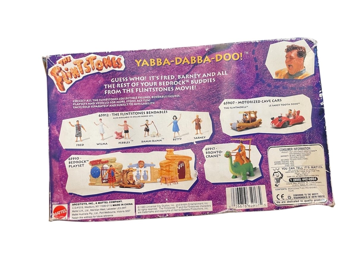 1993 The Flintstones Bronto Crane Toy - SEALED - Collectible Toys - ThrowbackBuys - Shiznit