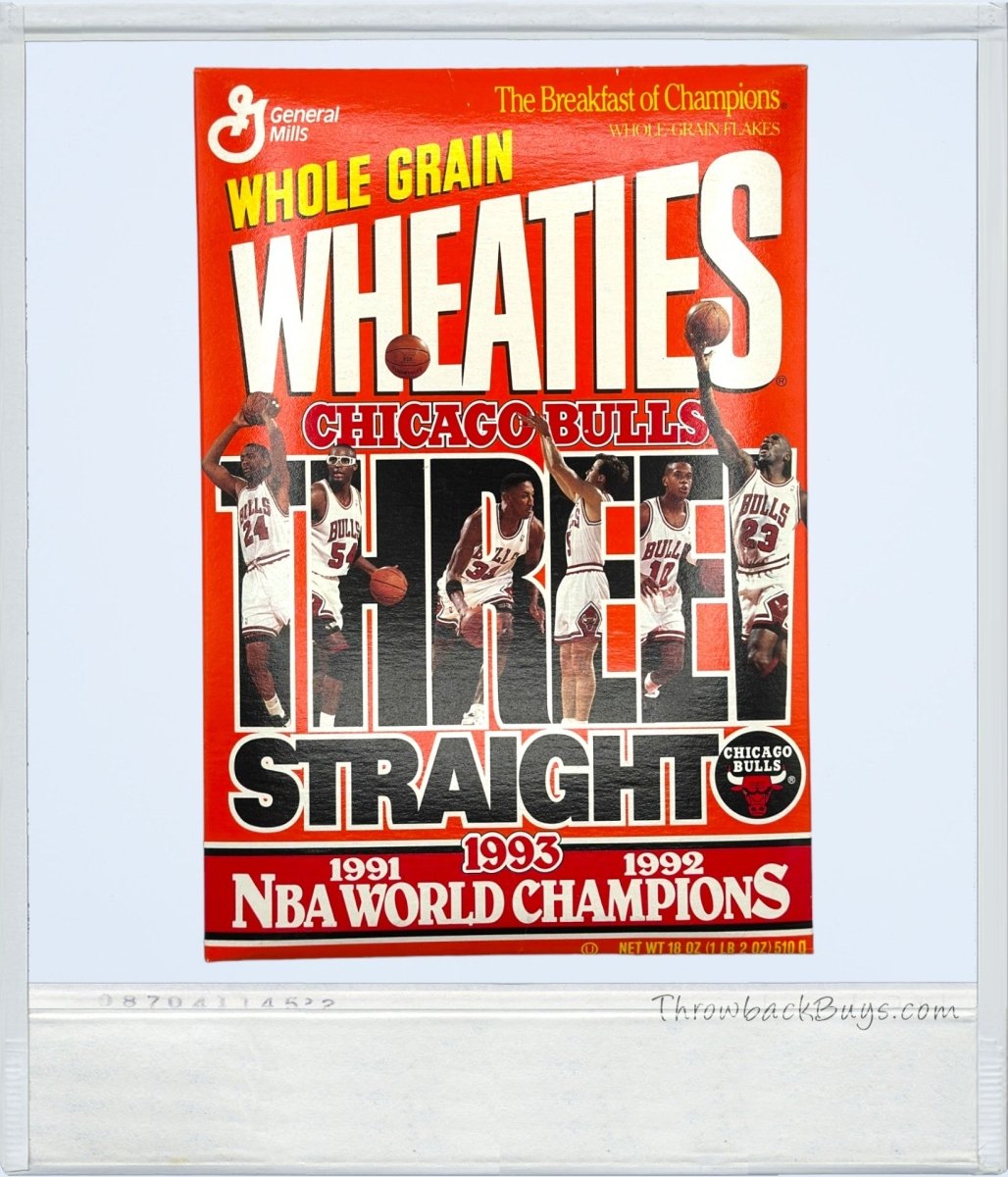 1993 - Wheaties Box Chicago Bulls 3Peat Collector's Edition - SEALED - Sports Memorabilia - ThrowbackBuys - ThrowbackBuys