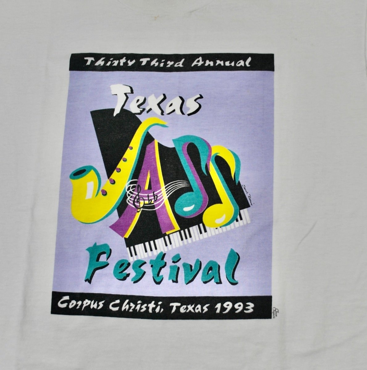 1993 - Yesterday's Attic: Texas Jazz Festival Shirt - Unisex XL - T-Shirts - ThrowbackBuys -Yesterday's Attic