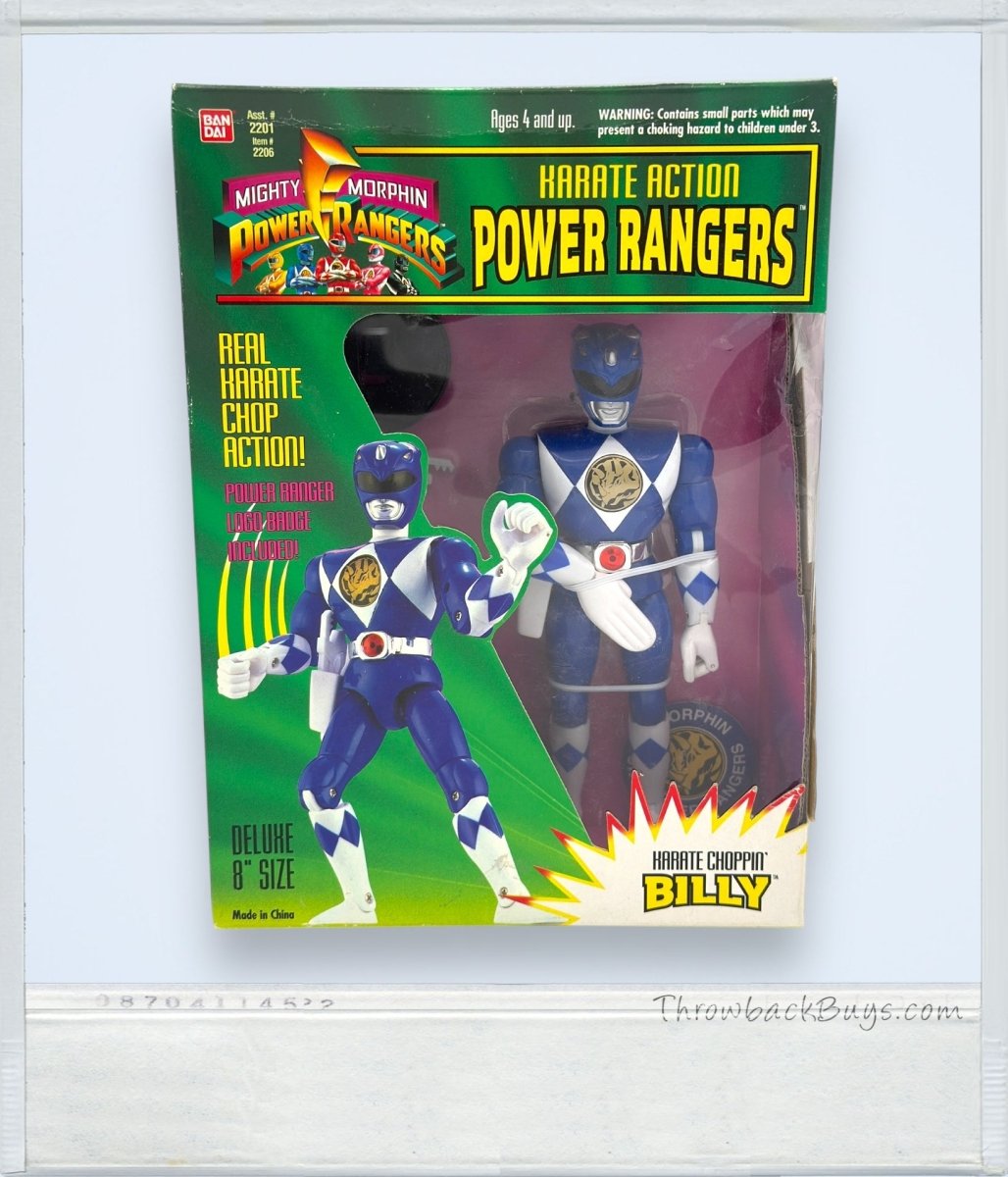 1994 - Bandai Mighty Morphin Power Rangers: Karate Choppin' Billy Blue Ranger - Collectible Toys - ThrowbackBuys - ThrowbackBuys