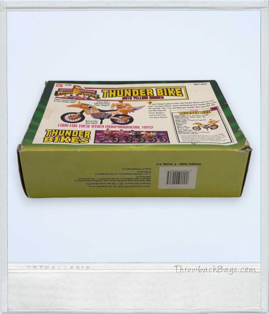 1994 - Bandai Mighty Morphin Power Rangers Thunder Bike w/Yellow Ranger - Action Figures & Collectibles - ThrowbackBuys - ThrowbackBuys