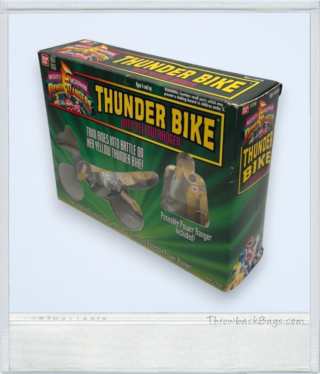 1994 - Bandai Mighty Morphin Power Rangers Thunder Bike w/Yellow Ranger - Action Figures & Collectibles - ThrowbackBuys - ThrowbackBuys