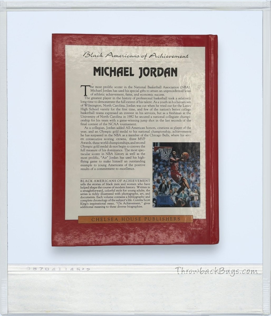 1994 - "Black Americans of Achievement - Michael Jordan" Hardcover - RARE - Books - ThrowbackBuys - ThrowbackBuys