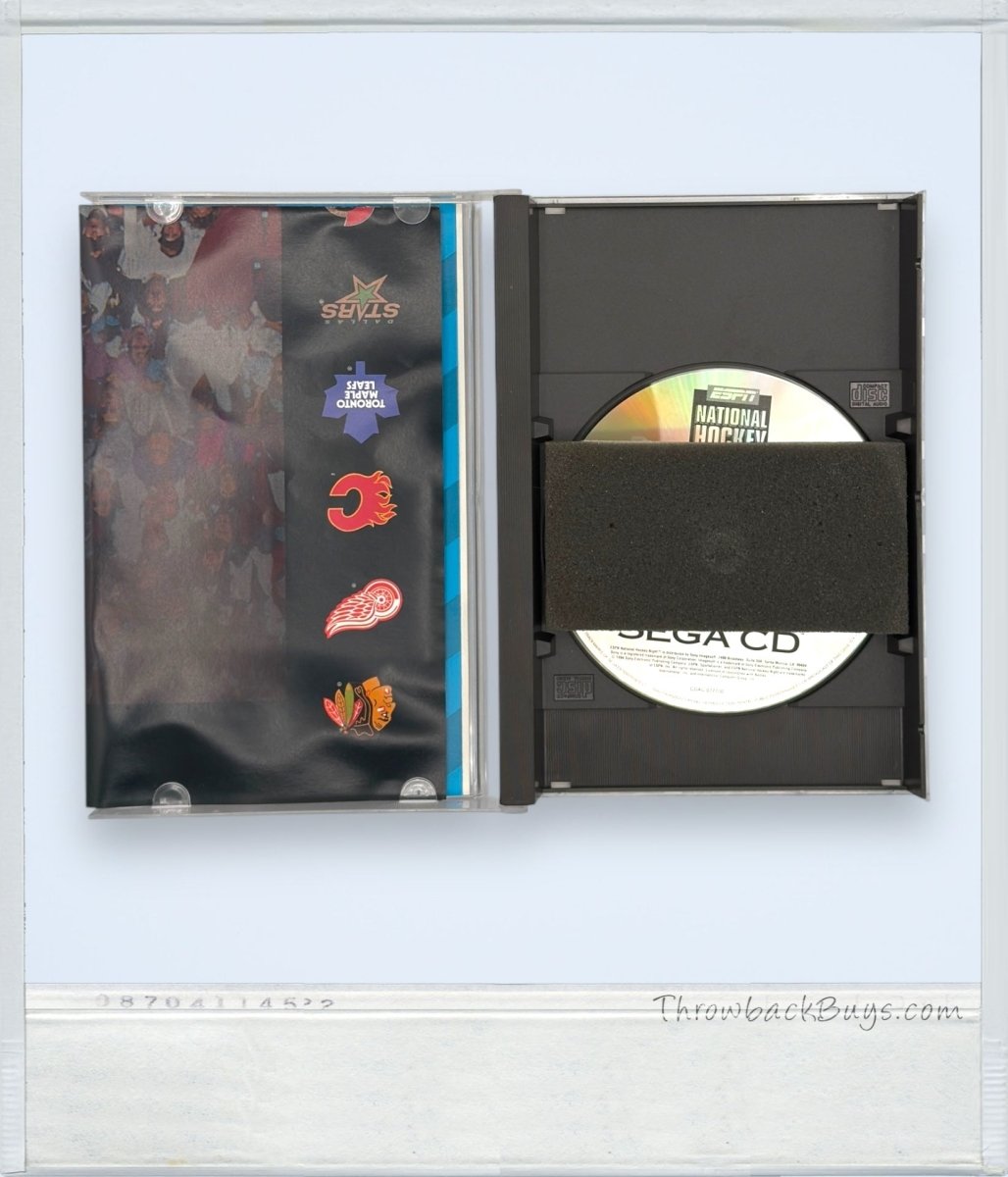 1994 - ESPN National Hockey Night Sega CD Game - Video Games - ThrowbackBuys - ThrowbackBuys